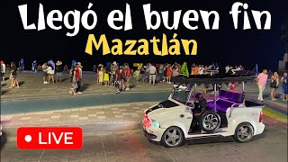 Mazatlán por la noche de buen fin así se encuentra el malecón [upl. by Nue]