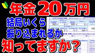 【2024年】年金月20万円は税金がこんなに天引きされる驚きの手取り額とは結局いくら振り込まれるのか【元金融マンの投資初心者アニメ】 [upl. by Melva]