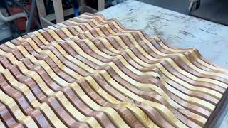 Wave Parametric Wood Wall Art 100 Solid Wood [upl. by Hook]