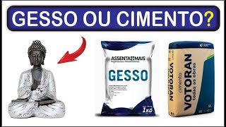 GESSO OU CIMENTO  qual gesso e cimento mais forte para artesanato vasos estátuas qual melhor [upl. by Eittak846]