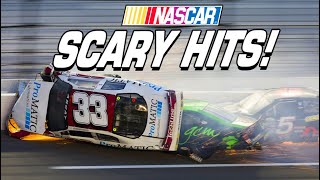 NASCAR Scary Crashes [upl. by Hare564]