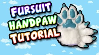 Fursuit Handpaw Tutorial  PATTERN [upl. by Cud]