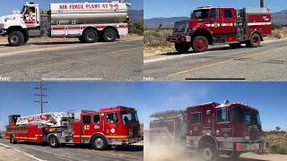 Multi Agency Commercial Fire Response LACoFD Station 92s First Due [upl. by Nazus]