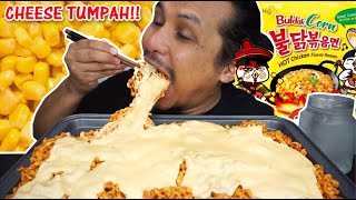 cara sebenar makan SAMYANG CORN bersama CHEESE LELEH mukbang malaysia SAMYANG BULDAK CORN [upl. by Ojok]