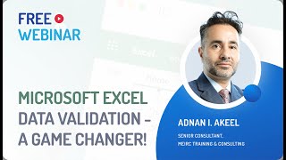 Free Webinar  Microsoft Excel Data Validation  A Game Changer [upl. by Stanwinn]