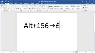 How to type pound currency symbol in Microsoft Word [upl. by Droflim]