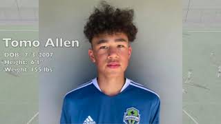 Tomo Allen U15 2021 Highlights Seattle Sounders MLS Next [upl. by Yvel]