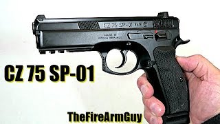 CZ 75 SP01 Review  TheFireArmGuy [upl. by Notlil95]