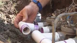 pvc irrigation manifold repair [upl. by Airotkciv]