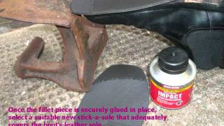 Home diy repair of shoe and boot soles [upl. by Hauge]