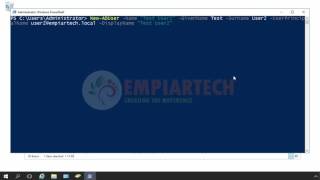 Create and Manage User Account Using Powershell in hindi [upl. by Lardner]