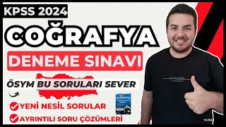 KPSS 2024 I Coğrafya Deneme Sınavı I Enes Hoca [upl. by Ellinad]