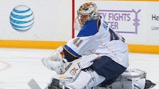 Halak steals a goal from Bertuzzi on doorstep [upl. by Franklyn]