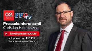 FPÖPressekonferenz Wovor hat die ÖVP Angst [upl. by Ajuna324]