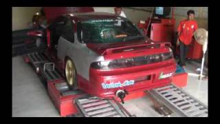 Dyno tuning Haltech Platinum Sport 1000 on Nissan Silvia S14 SR20DET [upl. by Florette]