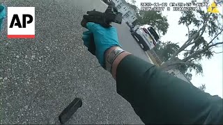 Florida deputy mistakes falling acorn for gunshot fires into patrol car with handcuffed man inside [upl. by Annayi]