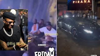 Davido And Wizkids Unexpected Encounter At The Club in London Last Night [upl. by Retseh]