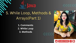 Lec 5Part 1 Comments  While Loop Method in JAVA  Explained with examples [upl. by Jeanne145]