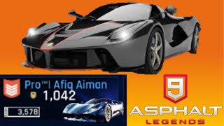 Fighting Afiq Commentary 1 Star LaFerrari Aperta Multiplayer  Asphalt 9 [upl. by Irod]