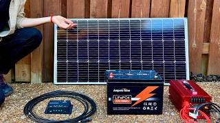 100 Watt Solar Panel Kit Setup for Complete Beginners  Start to Finish [upl. by Wolenik]