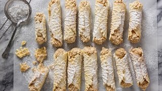 How to Make Pumpkin Pizzelle Cannoli  Colavita [upl. by Zetrom]