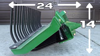 Limited Storage Space New Landscape Rake amp Blade for Subcompact Tractors [upl. by Nerland387]