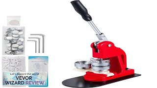 VEVOR Button Maker 228 Button and Badge Maker Machine Button Maker Press Review [upl. by Rudman]