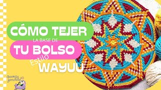 Como hacer un bolso estilo Wayuu 3  Como se teje la base del bolso estilo Wayuu  Saekita Ganchillo [upl. by Gaeta]