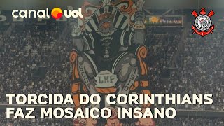 CORINTHIANS x PALMEIRAS TORCIDA DO TIMÃO FAZ MOSAICO INSANO ANTES DO DERBY PAULISTA [upl. by Atirac670]