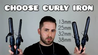 comparing curling iron  sizes and results [upl. by Nabetse]