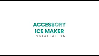 Hisense Fridge Ice Maker Installation [upl. by Nnalorac]