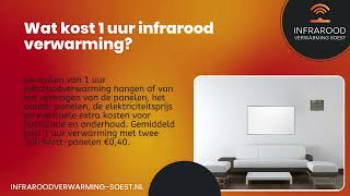 Wat Kost 1 uur Infrarood Verwarming [upl. by Htebi]