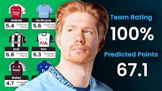 THE BEST POSSIBLE FPL DRAFT  100 TEAM RATING  Fantasy Premier League 202425 [upl. by Jahncke]