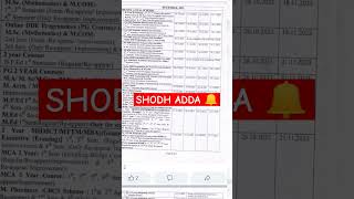 MDU date sheet 2023 2024 MDU examination datesheet MDU datesheet of semester mdu examdate exam [upl. by Touber]