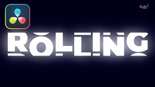 Rolling Text Animation Tutorial in Davinci Resolve  Scrolling Text  No Plugins  Davinci Resolve [upl. by Leelahk]