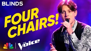 15YearOld Ryley Tate Wilson Stuns Coaches with quotDancing On My Ownquot  The Voice Blind Auditions [upl. by Ajnin]