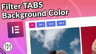 Add Background Color to Elementor Gallery Filter Tabs  Elementor Tutorial  CSS [upl. by Ihteerp]