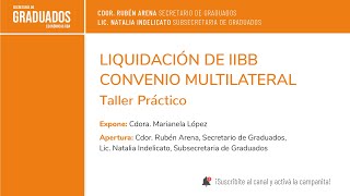 Liquidación de IIBB  Convenio Multilateral Taller Práctico  Económicas UBA [upl. by Trelu239]