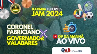 Governador Valadares X Coronel Fabriciano  JAM 2024  futebol ao vivo Olimpiadas da ADV [upl. by Adieren]