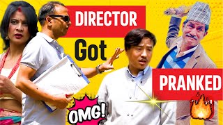 nepali prank  director got pranked  funnycomedyshooting spot prank  alish rai new prank 2023 [upl. by Aggappera]