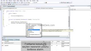 C Open File Dialog Kullanımı  C  SHARP DERSLERİ [upl. by Wahs701]