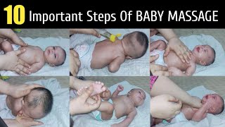 Avoid Some Mistakes During NEWBORN BABY MASSAGE  Baby massage Karne Ka tarika😍 [upl. by Ayokahs]