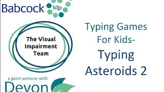 Touch Typing Games Typing Asteroids 2 [upl. by Ingrim]