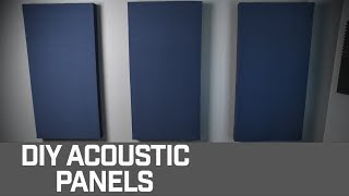 HOW TO  DIY Acoustic Panels for your Home Studio [upl. by Garett]