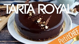 Tarta royal ó trianon de chocolate  Petitchef [upl. by Nnaira984]