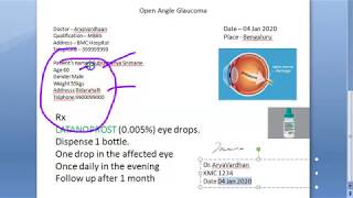 Pharmacology 998 a Format of Sample Prescription Writing How to write What is Rx Doctors note Advice [upl. by Ellesij]