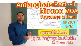 Nitrates  Antianginal Vasodilators  Mechanism of Action  Structures amp Uses  BP 501T  L15 [upl. by Wun]