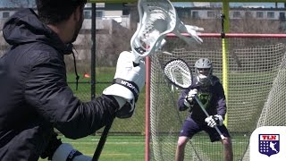 Colin and Samir 10 Shot Lacrosse Challenge  Stanwick Lacrosse Camps [upl. by Schnurr]