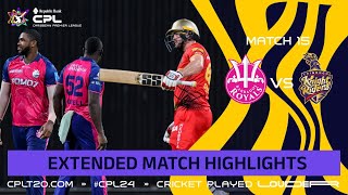 Extended Highlights  Barbados Royals vs Trinbago Knight Riders  CPL 2024 [upl. by Yromas975]