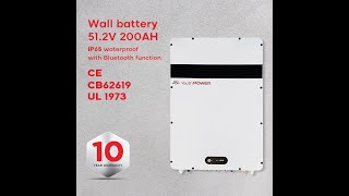 The test video of YouthPOWER 10KWH512V 200AH Waterproof Wall Battery [upl. by Essa]